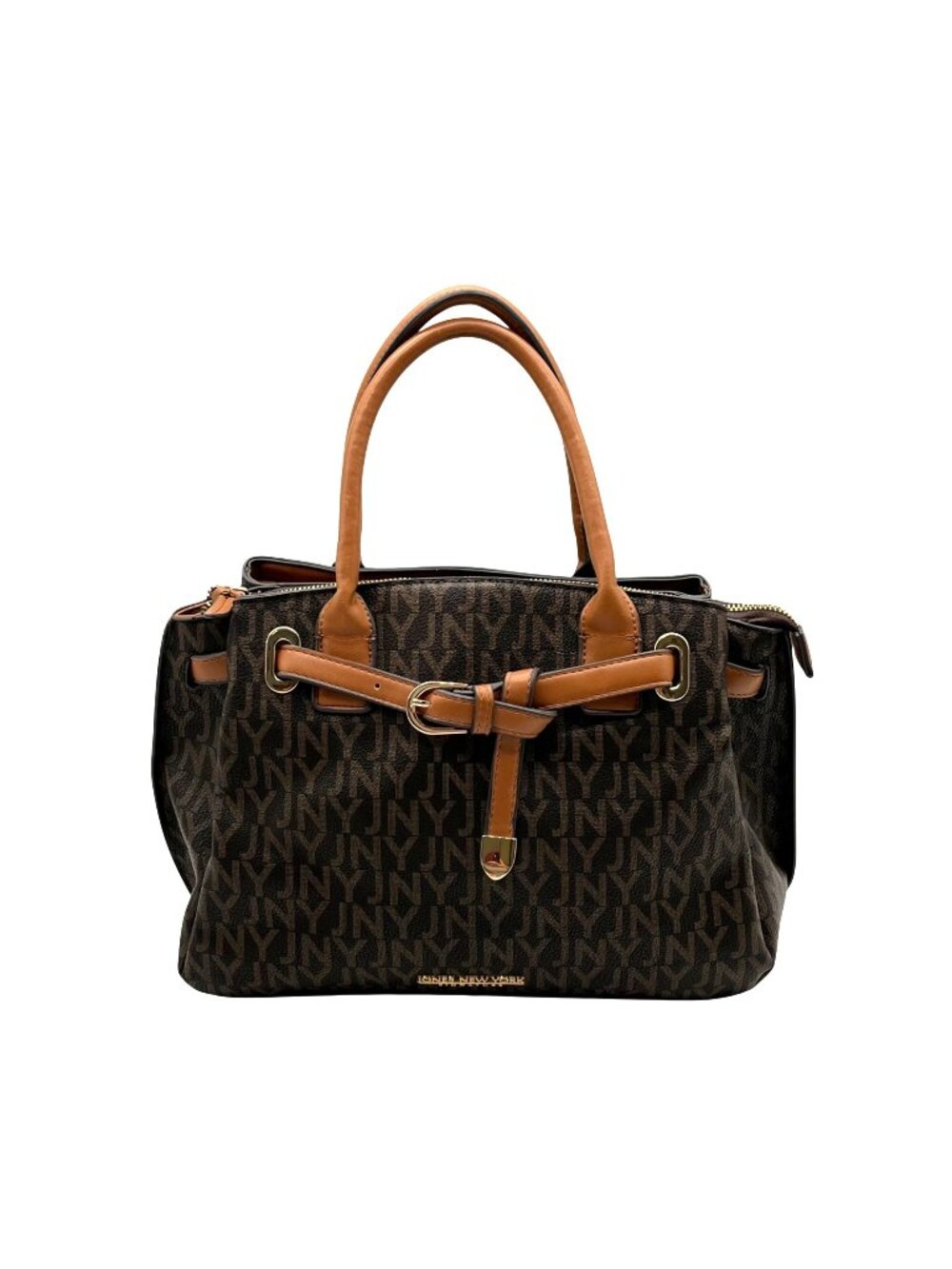 Jones New York Brown Felicity Coated Canvas Tote Bag